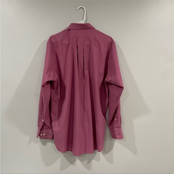 Chaps Pink Mauve Button Down Long Sleeve Shirt 16- 16 1/2 34/ 35 Large L - Picture 4 of 9